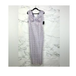 NWT Marina Lavender lilac full length dress